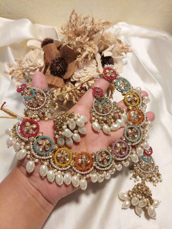 Pakistani  semi bridal choker - Image 2