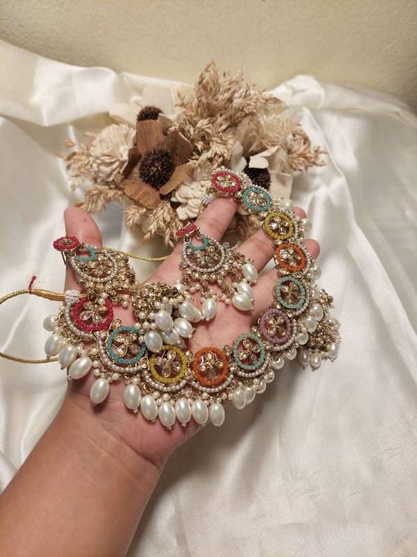 Pakistani  semi bridal choker - Image 3
